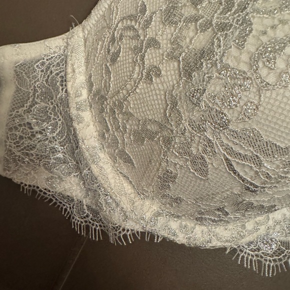 NEW! DREAM ANGELS VICTORIA'S SECRET Push Up Bra 32C Floral Lace White Bride NWT - Picture 17 of 17